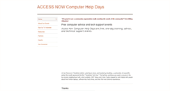 Desktop Screenshot of computerhelpdays.org