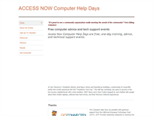 Tablet Screenshot of computerhelpdays.org